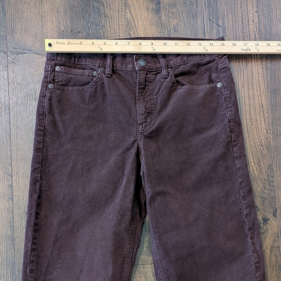 American Eagle Women’s 90’s Straight Corduroy Pants Chocolate Brown Size 6 - Picture 6 of 8